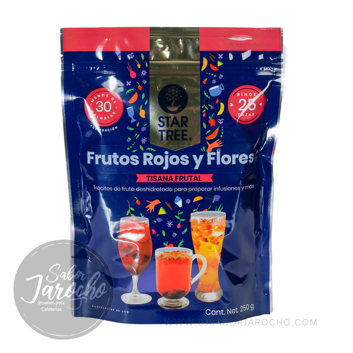 Tisana Frutos Rojos y Flores Star Tree 250 gramos