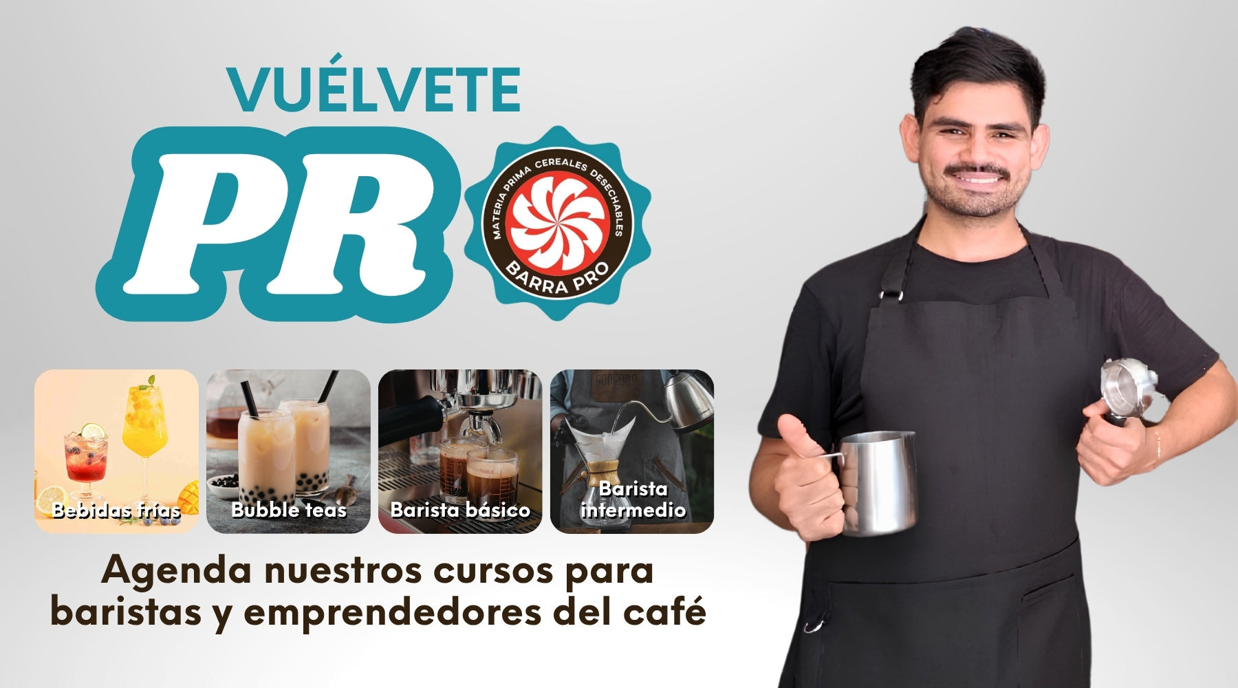 Vuélvete pro con nuestros cursos para baristas y emprendedores de cafeterías