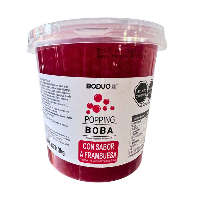 Perlas Explosivas Boduo Sabor Frambuesa 3 kg