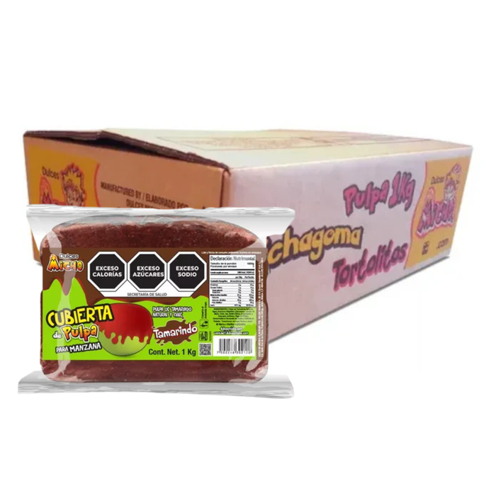 Caja Cubierta de Pulpa Chamoy 14 Piezas