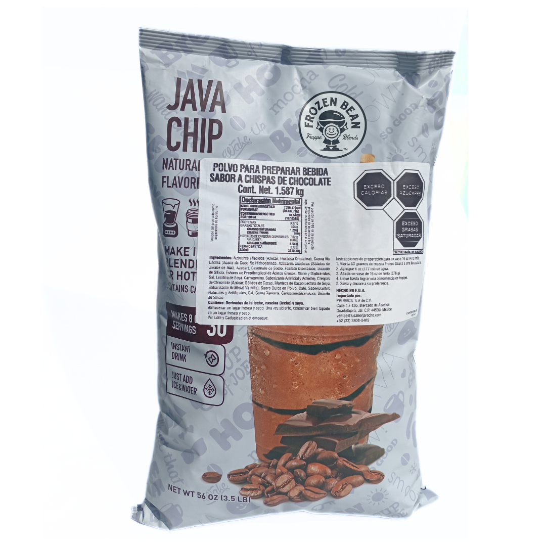 Java Chips's Premix Frozen Bean Java Chips 1.580 Kg — Barra Pro