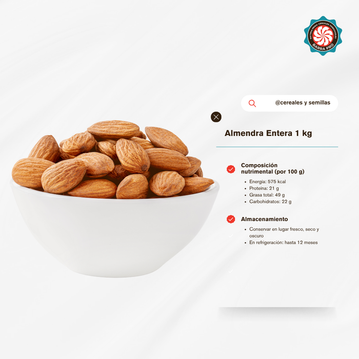 Almendra Entera 1 Kg