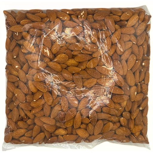 Bolsa de almendras enteras lista para usarse como ingrediente en repostería, heladería, cocina o incluso solas como snack