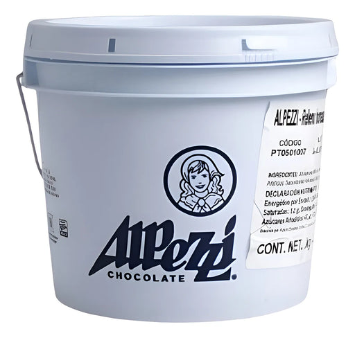 Cubeta de relleno de avellana de 5 kilos marca Alpezzi