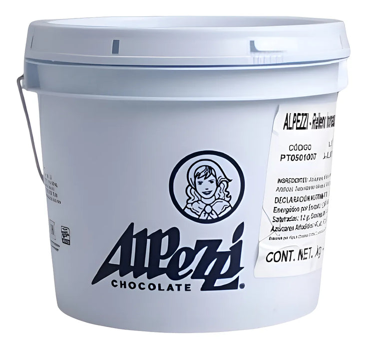 Cubeta de relleno de avellana de 5 kilos marca Alpezzi