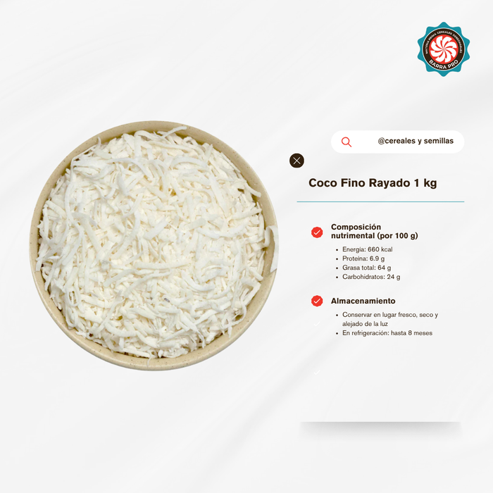 Coco Fino Rallado 1 Kg