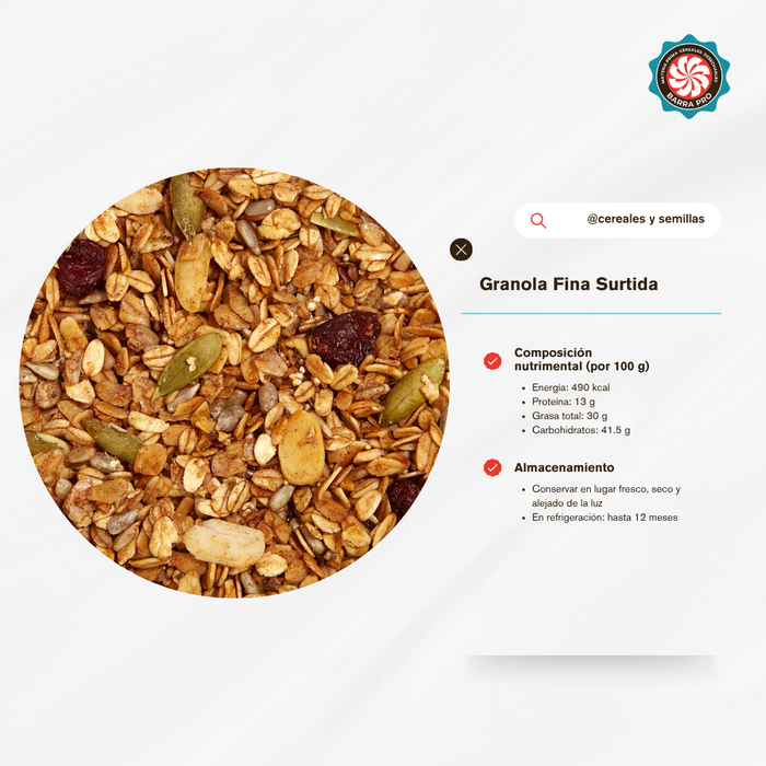 ⁠Granola Fina Surtida 1 Kg