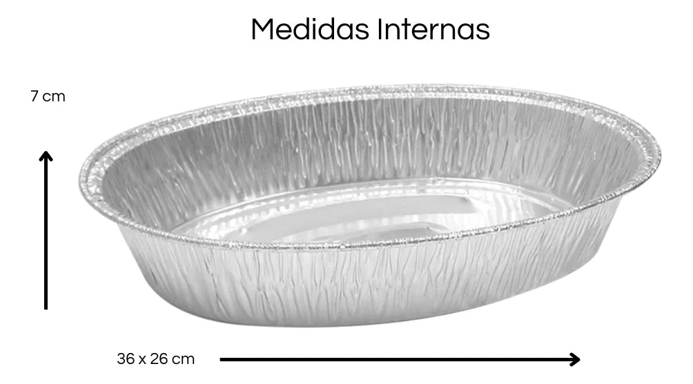 Pavera Aluminio Ovalada 7 Lt Caja 50 Piezas