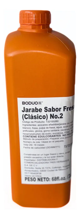Jarabe de Fresa Boduo 2 Lt
