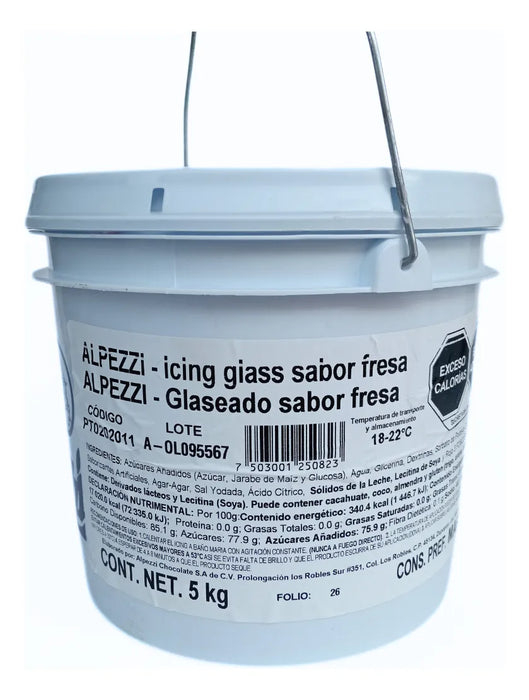 Cobertura para Dona Icing Glass Fresa Alpezzi Cubeta 5 Kg