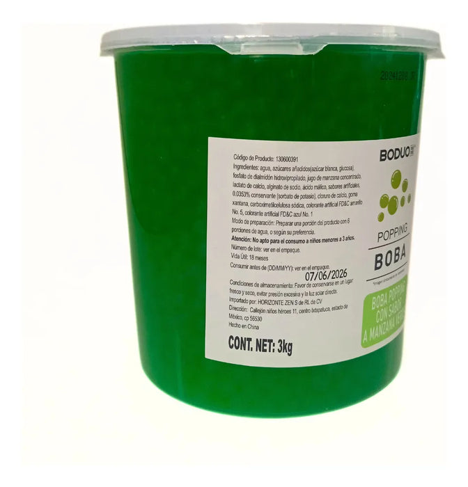 Perla Explosiva Boduo Manzana Verde 3 Kg
