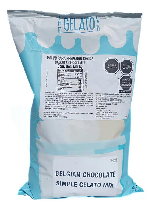 Base para bebidas y helado Frozen Bean Chocolate Belga 1.360 Kg
