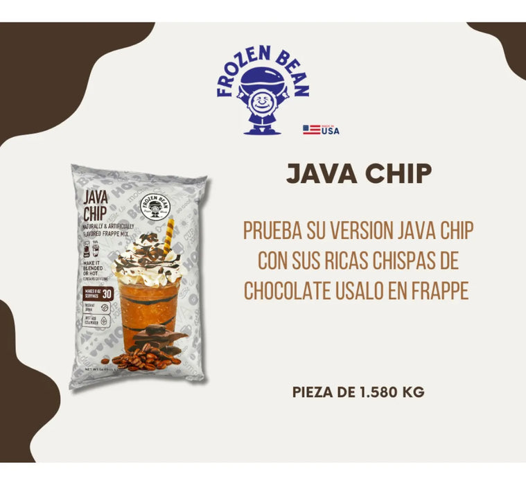 Base para bebidas y helados Frozen Bean Java Chips 1.580 Kg