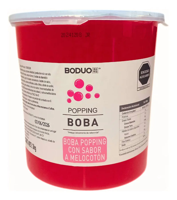 Perla Explosiva Boduo Melocotón 3 Kg