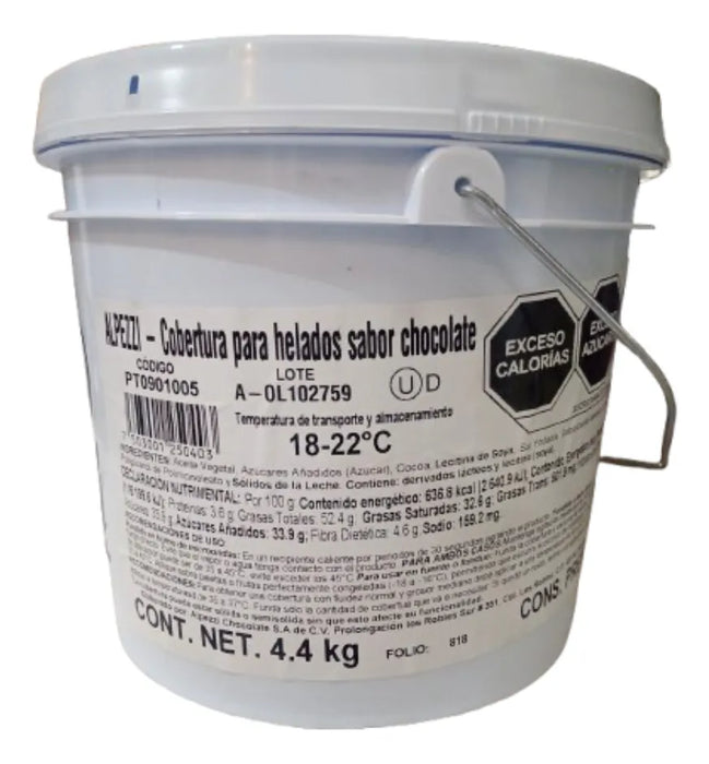 Cobertura de Chocolate Alpezzi Cubeta 4.4 Kg