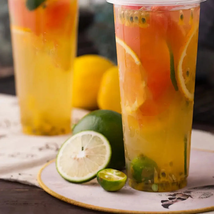 Vaso Rígido Bebida Fría Tapioca 16 Oz 25 Piezas