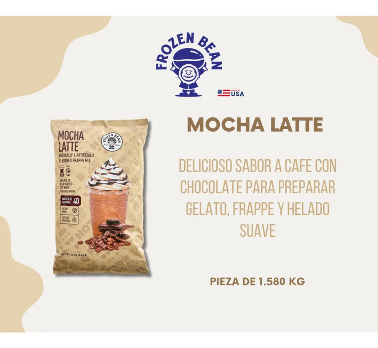 Base para bebidas y helado Frozen Bean Mocha Latte 1.580 Kg