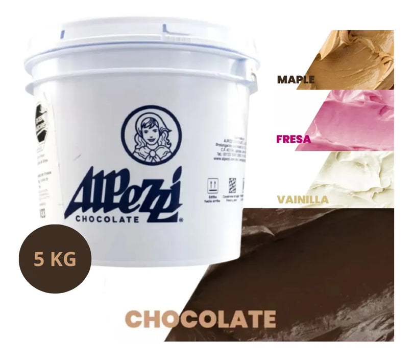 Cobertura para Dona Icing Glass Chocolate Alpezzi Cubeta 5 Kg