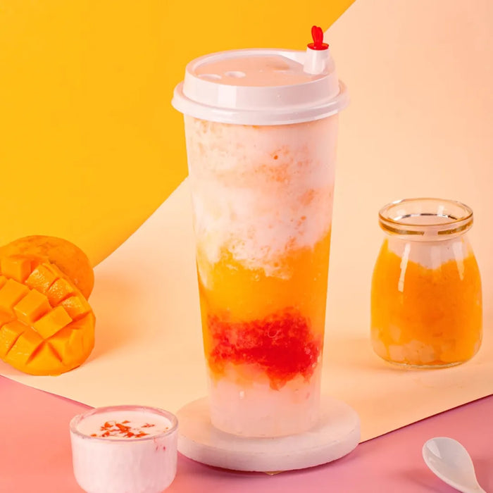 Vaso Rígido Bebida Fría Tapioca 24 Oz 25 Piezas