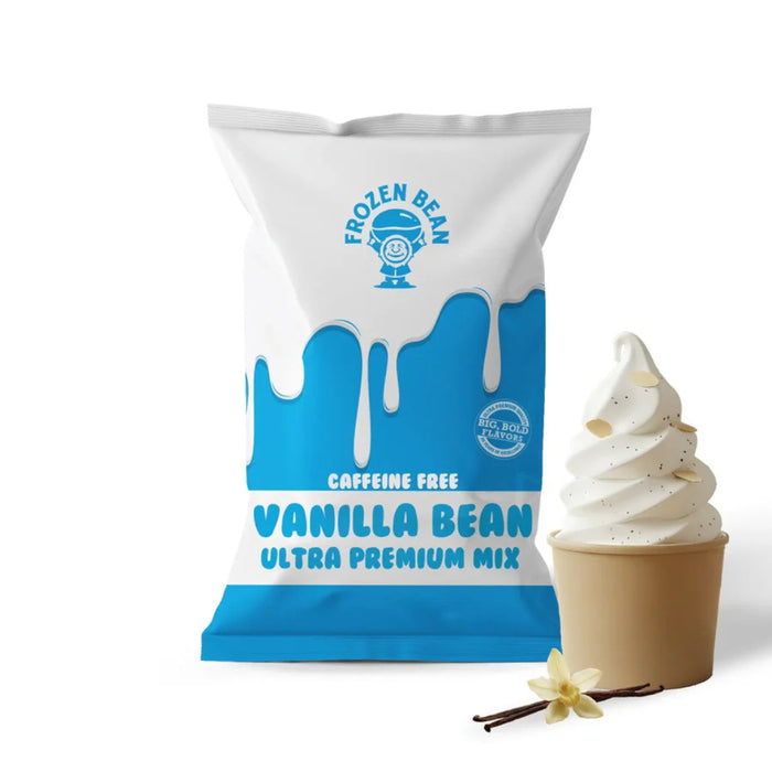 Bolsa de 1,36 kg de Frozen Bean de Vainilla para frappes, soft serve, gelato, bebidas calientes, granitas  más.