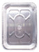 Pavera de aluminio rectangular ideal para preparar y transportar lasaña, pollo y otros platillos.