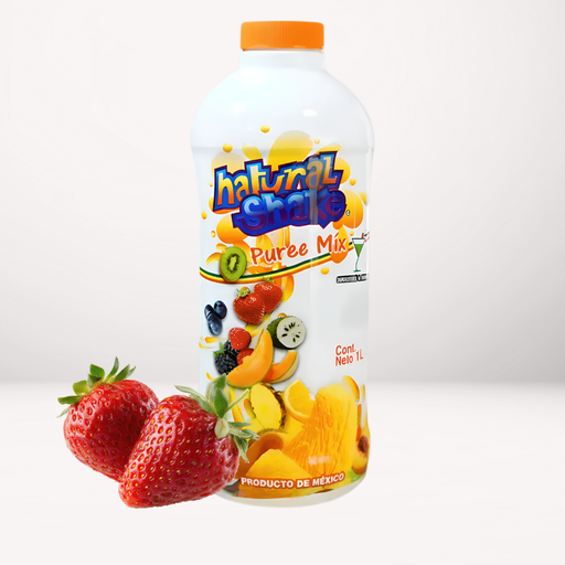 Pulpa de Fresa sin conservadores para la preparación de bebidas, como coctelería, frappés, smoothies, granizados, sodas Italianas y bebidas a las Rocas. 