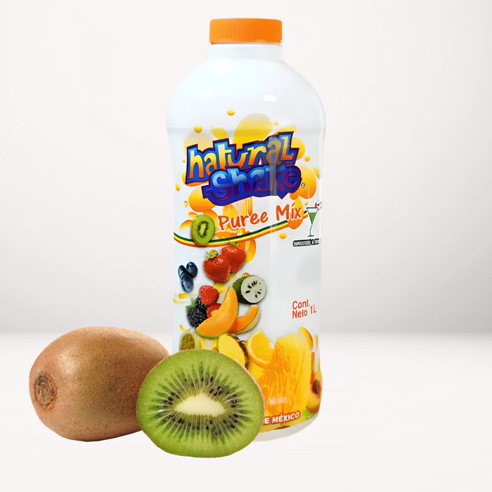Pulpa de Kiwi sin conservadores para la preparación de bebidas, como coctelería, frappés, smoothies, granizados, sodas Italianas y bebidas a las Rocas. 