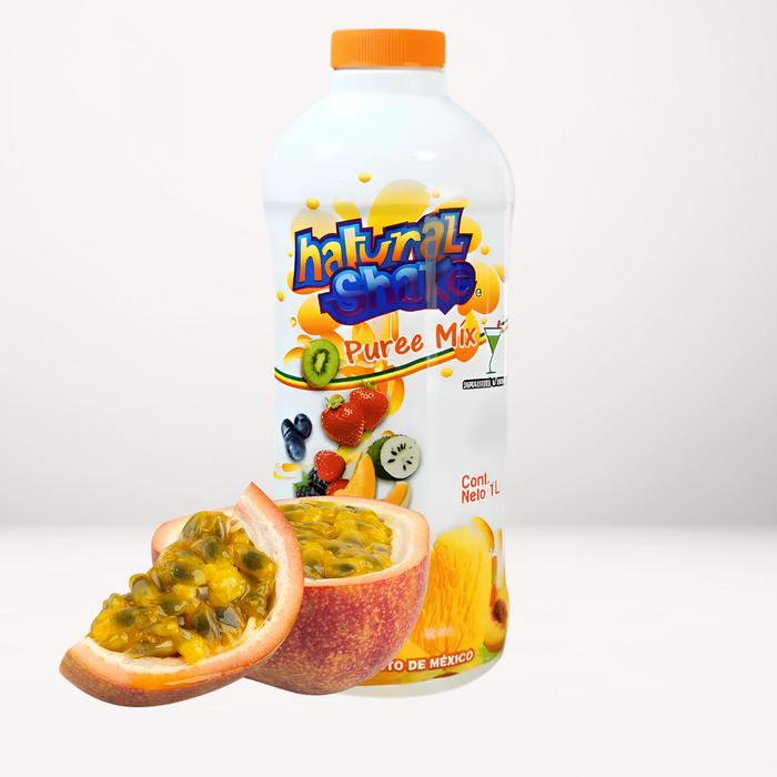 Pulpa de maracuyá sin conservadores para la preparación de bebidas, como coctelería, frappés, smoothies, granizados, sodas Italianas y bebidas a las Rocas. 