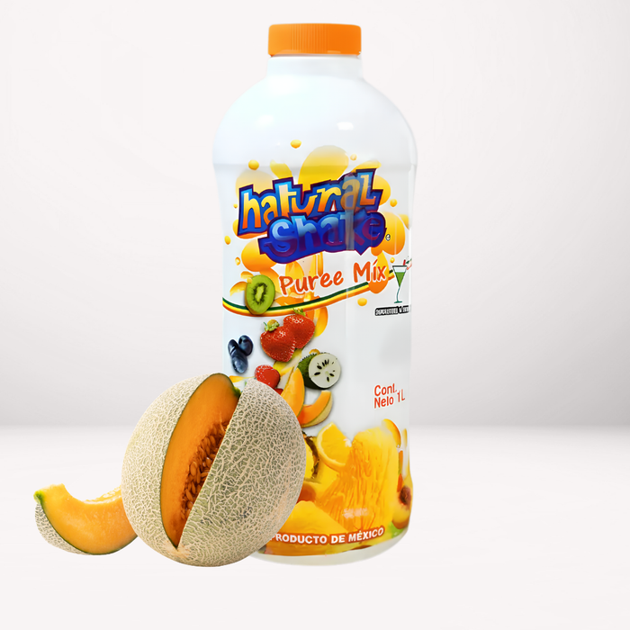 Pulpa de melón sin conservadores para la preparación de bebidas, como coctelería, frappés, smoothies, granizados, sodas Italianas y bebidas a las Rocas.