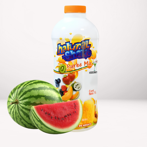 Pulpa de sandía sin conservadores para la preparación de bebidas, como coctelería, frappés, smoothies, granizados, sodas Italianas y bebidas a las Rocas. 
