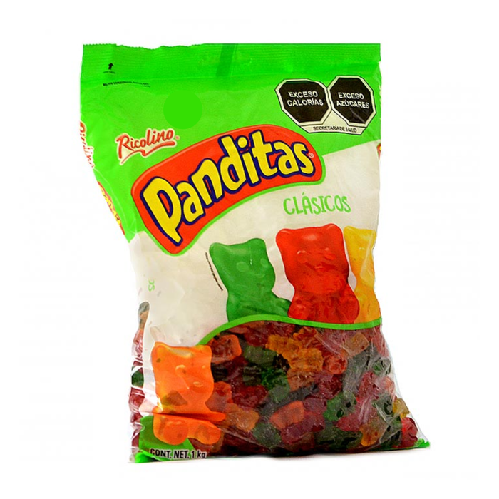 Panditas marca Ricolino en bolsa de 1 kg.