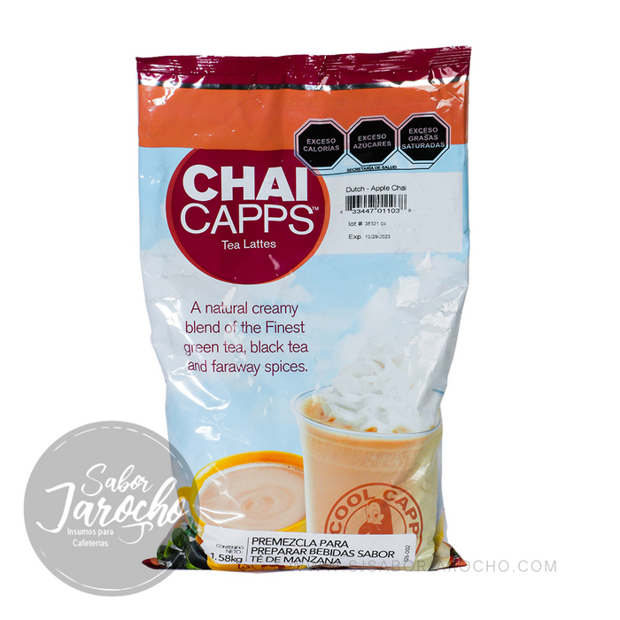Bolsa de 1.58 kg de premezcla para preparar bebidas sabor té de manzana de la marca Chai Capps